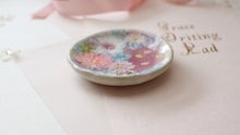 Load image into Gallery viewer, Flowers painting’s Mamezara Tableware Japanese little pottery very small dish for Jam Butter Souse Ketchups Handmade cookies beautiful gift
