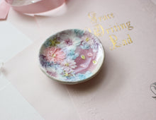 Load image into Gallery viewer, Flowers painting’s Mamezara Tableware Japanese little pottery very small dish for Jam Butter Souse Ketchups Handmade cookies beautiful gift
