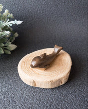 Load image into Gallery viewer, Dolphin Kawaii Little Wooden Decoration Hashioki Cutlery rest Stencil Calligraphy brush Stylus Tablet Pen Holder Stationery gadget Accessory
