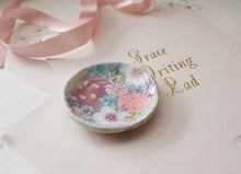 Load image into Gallery viewer, Flowers painting’s Mamezara Tableware Japanese little pottery very small dish for Jam Butter Souse Ketchups Handmade cookies beautiful gift
