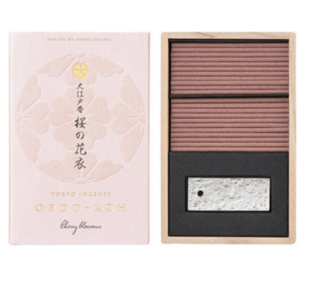 Nippon Kodo Incense Imagine of Sakura flowers Scent of Cherry blossoms in Tokyo Old Edo 60 sticks 12 min.